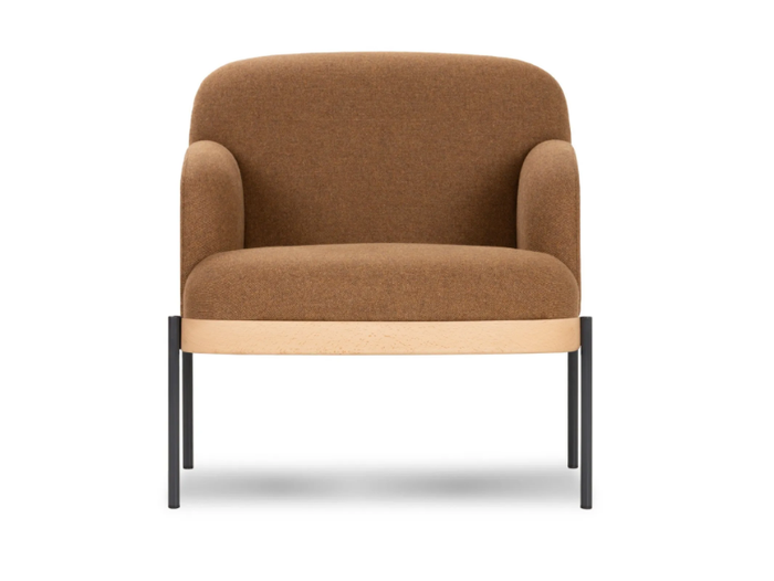 ABISKO - Fabric easy chair with armrests _ True Design